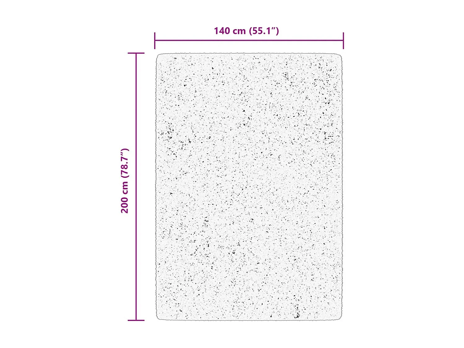 Tapis intérieur extérieur design vintage 140x200 cm