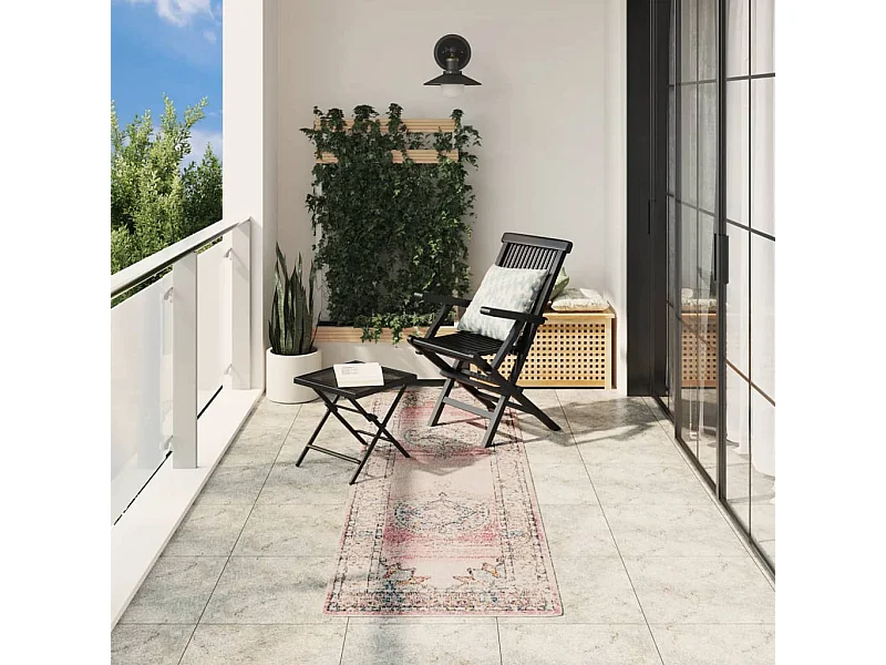 Alfombra de interior/exterior diseño vintage ARBIZU 80x250 cm