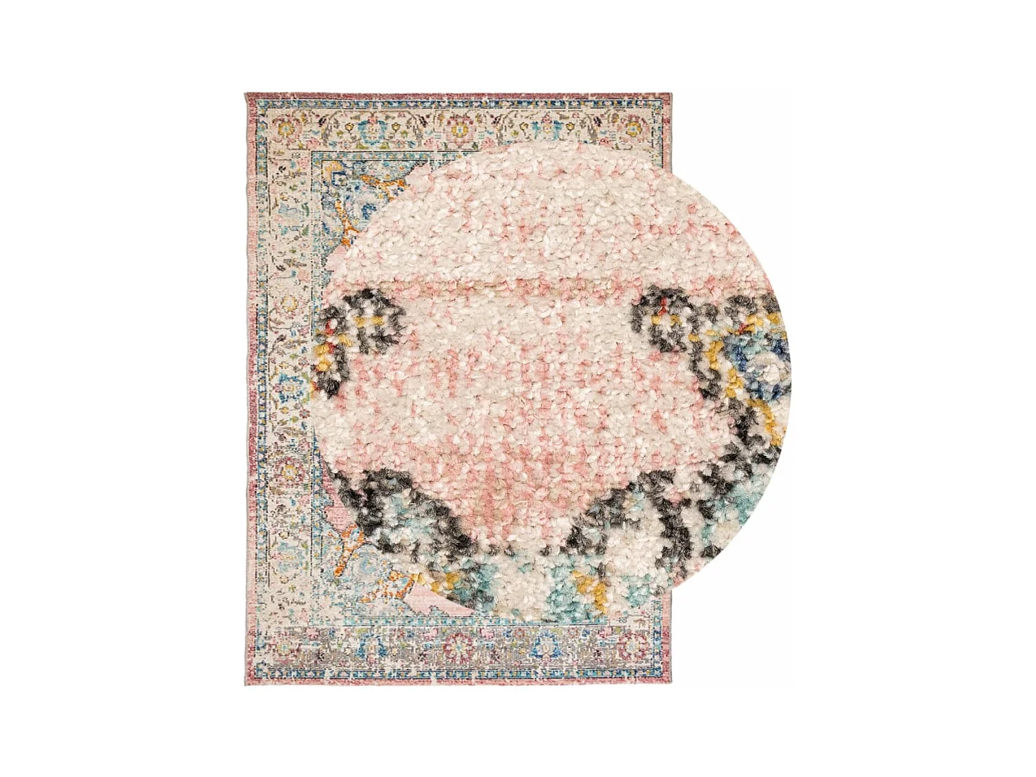Tapete de interior e exterior design vintage 240x340cm multicor
