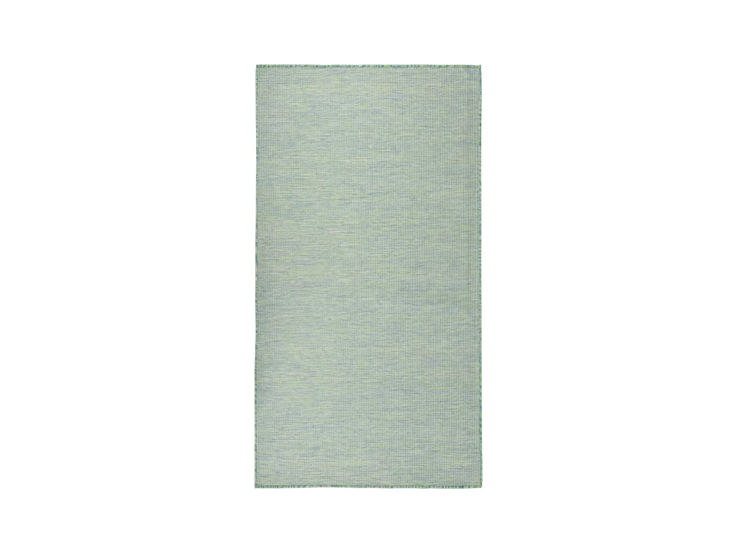 Alfombra de exterior de tejido plano turquesa 140x200 cm