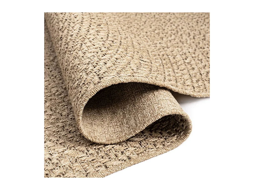 Tapis 240x340 cm aspect de jute intérieur et extérieur