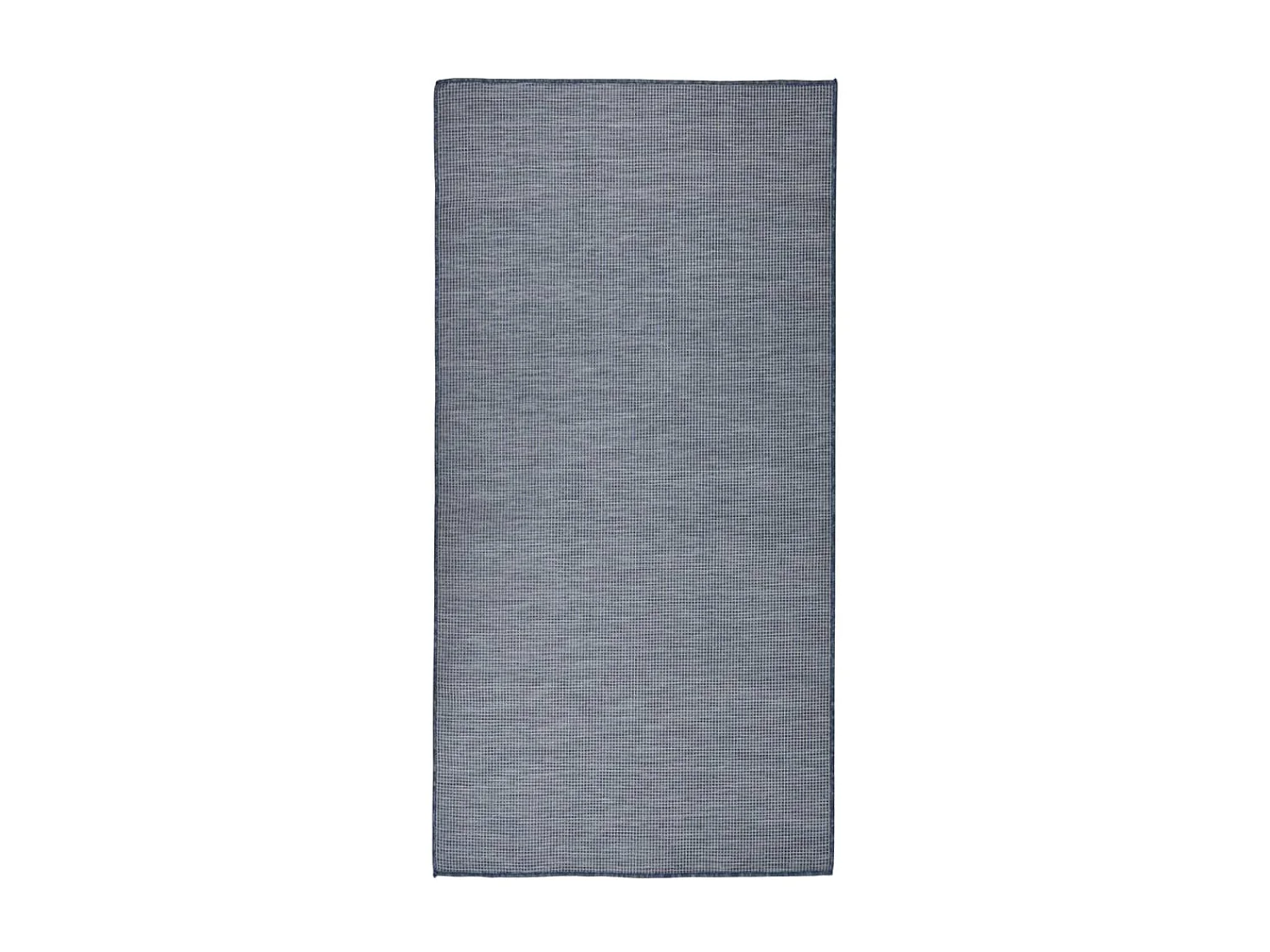 Tapis à tissage plat d'extérieur 100x200 cm bleu