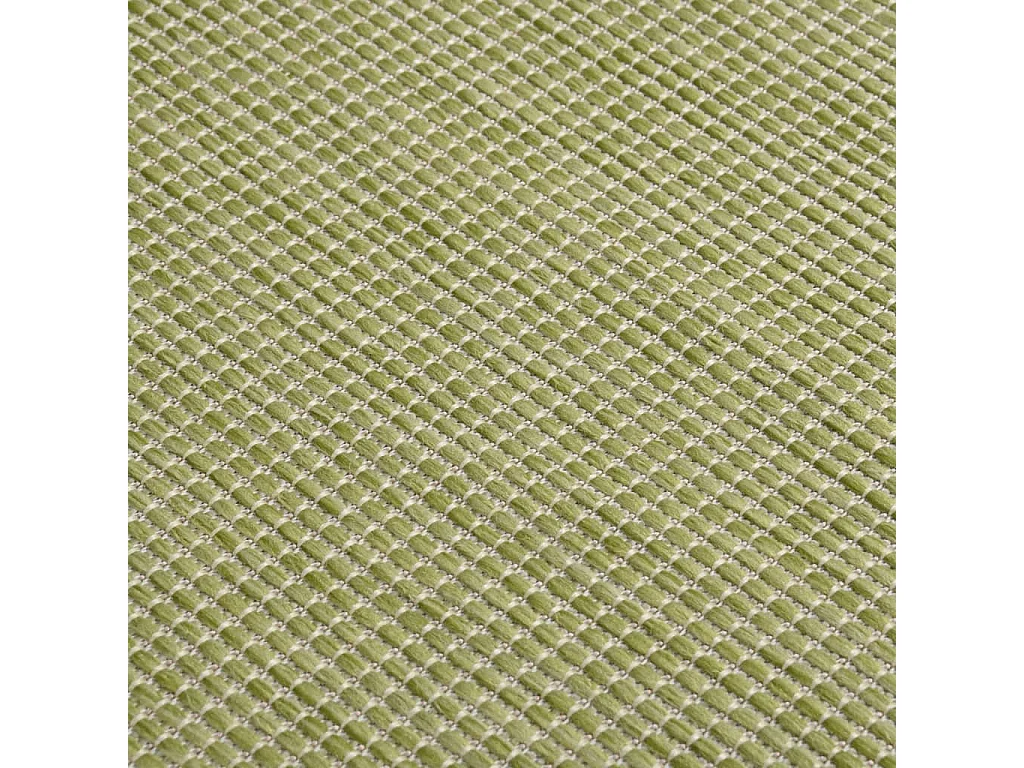 Tapis à tissage plat d'extérieur 80x150 cm vert