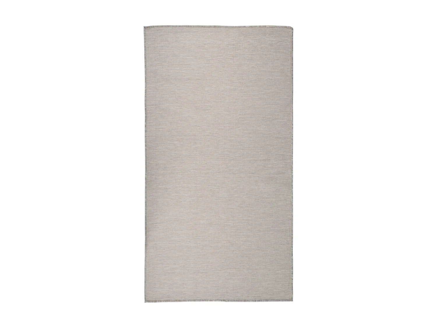 Tapis à tissage plat d'extérieur 80x150 cm taupe