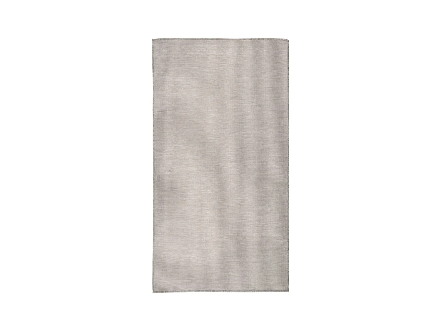 Tapis à tissage plat d'extérieur 80x150 cm taupe