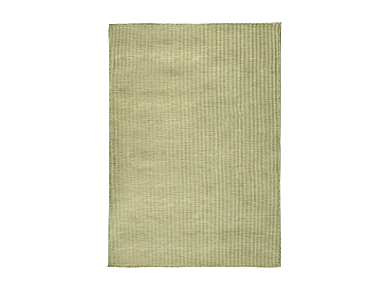 Tapis à tissage plat d'extérieur 140x200 cm vert