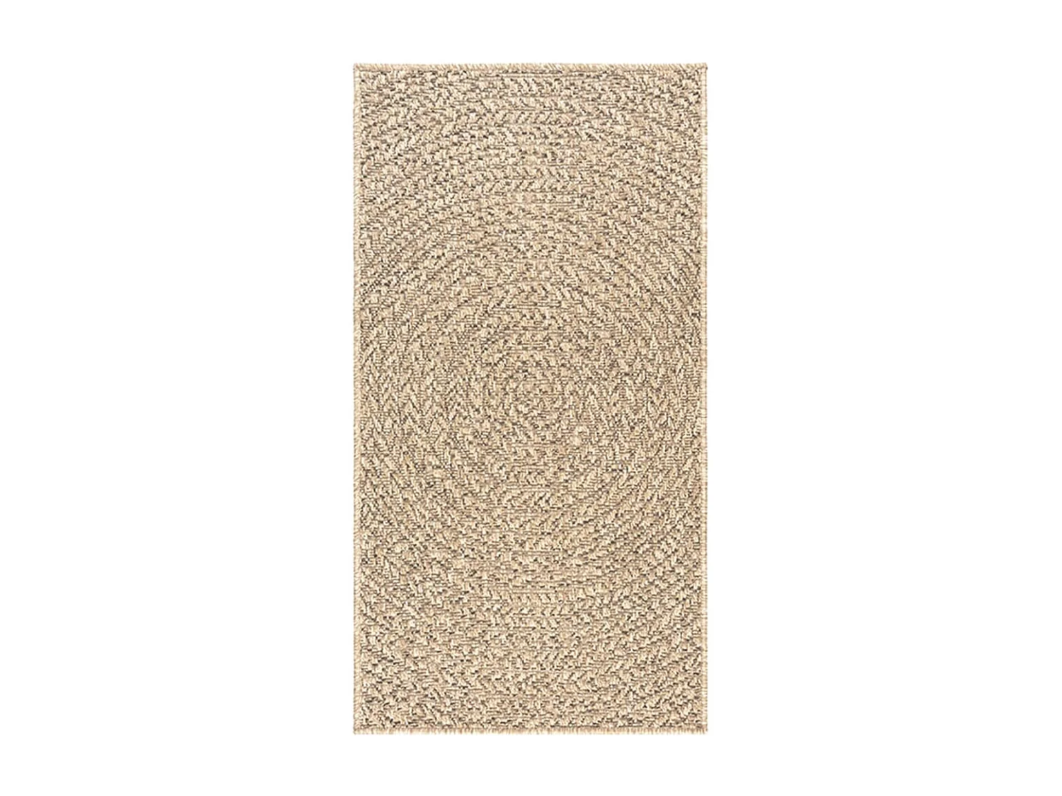 Tapis 60x110 cm aspect de jute intérieur et extérieur