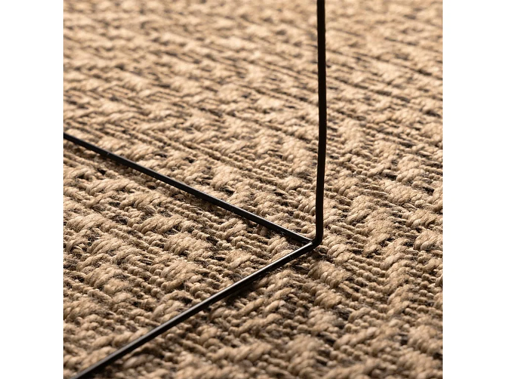 Tapis 200x290 cm aspect jute intérieur et extérieur