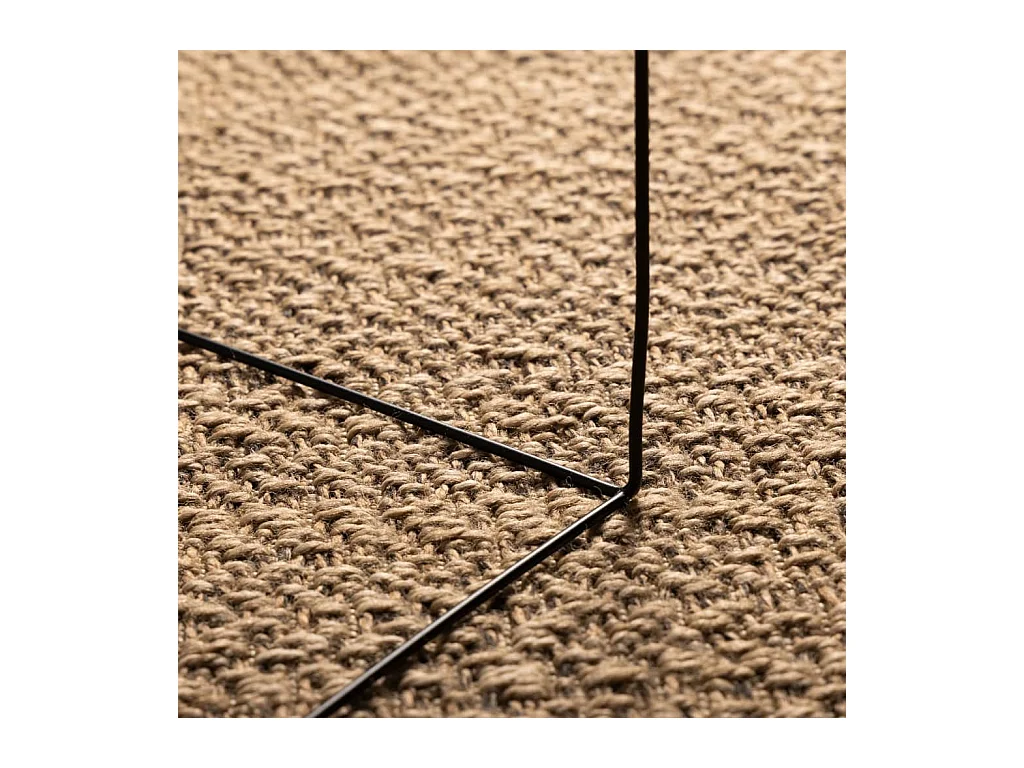 Tapis 80x150 cm aspect jute intérieur et extérieur