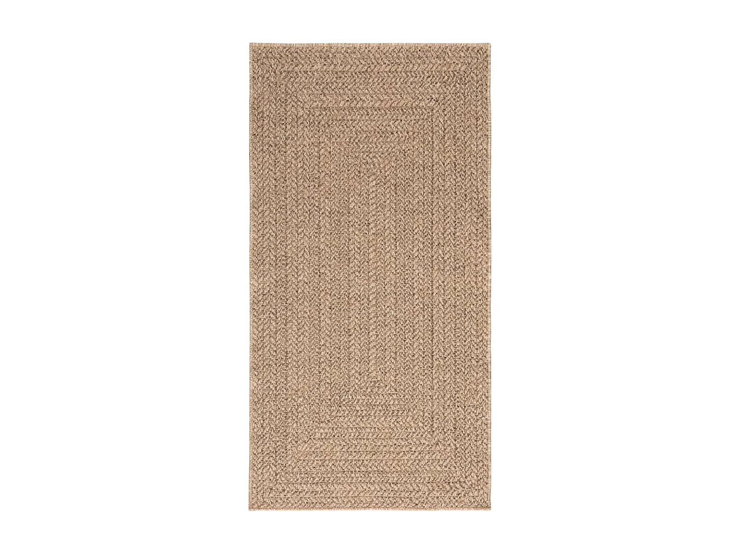 Tapete para interior e exterior 80x150 cm aspeto de juta