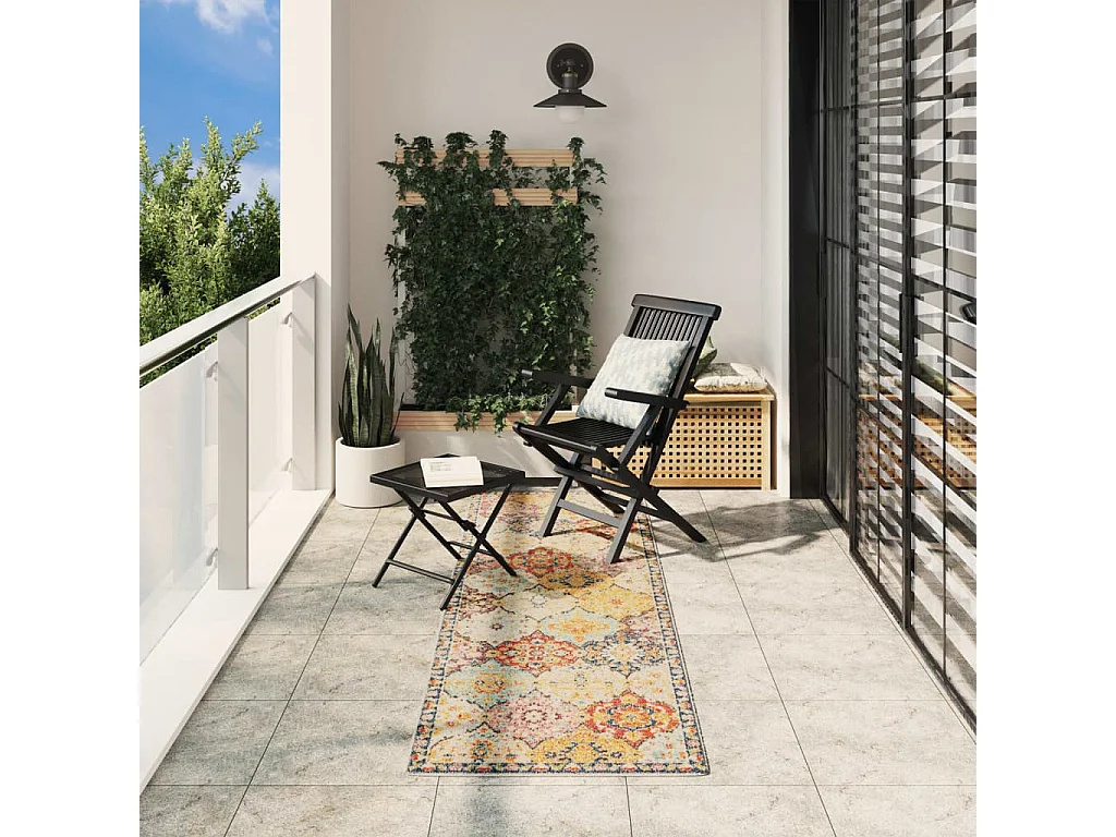 Tapis intérieur extérieur design vintage 80x250 cm