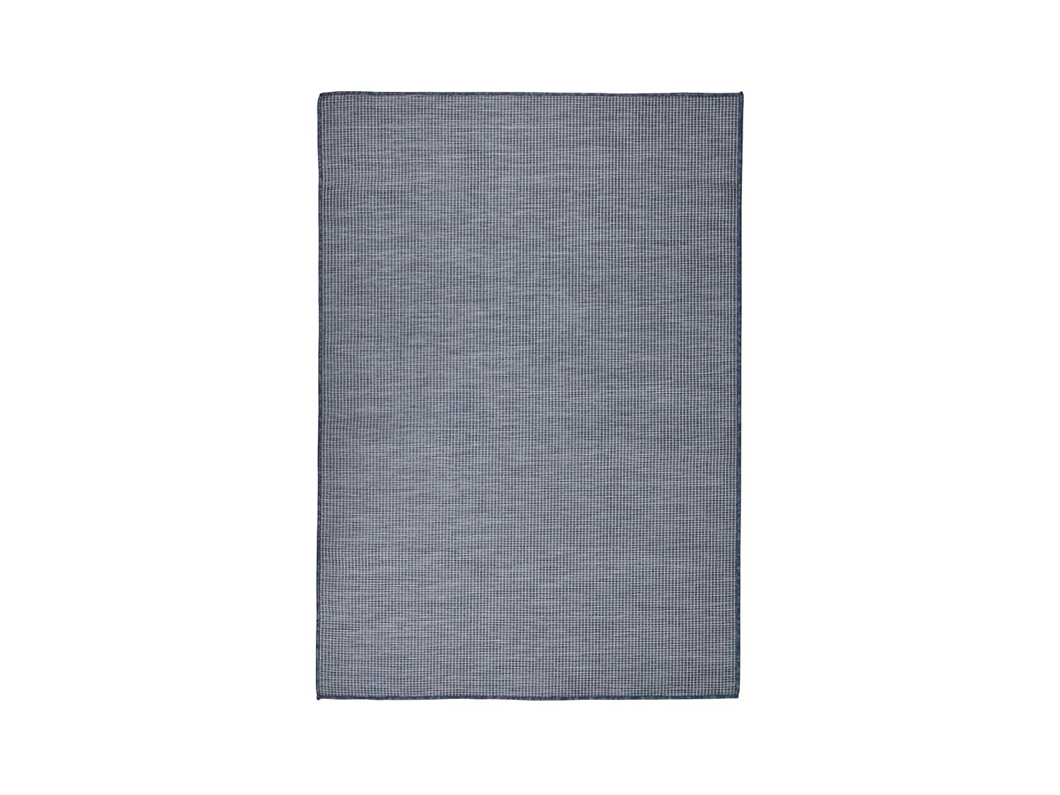 Alfombra de exterior de tejido plano azul 140x200 cm