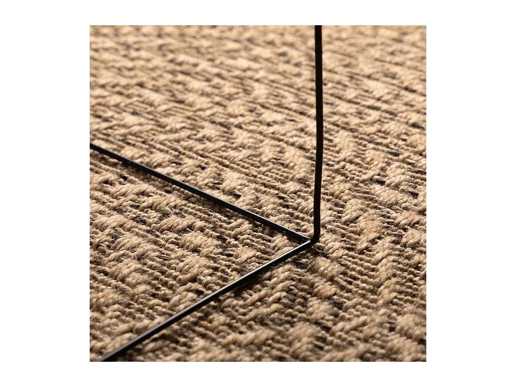 Tapis 160x230 cm aspect jute intérieur et extérieur