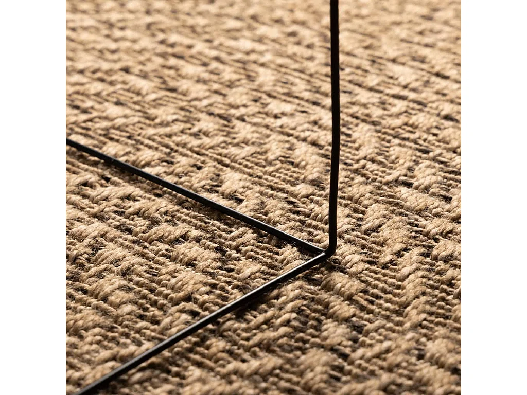 Tapis 120 cm aspect jute intérieur et extérieur