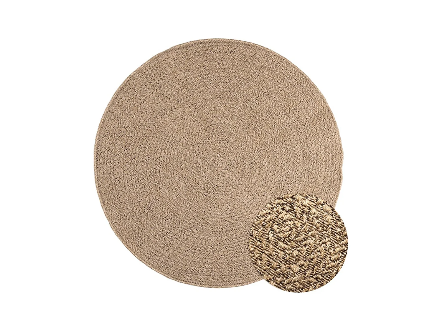 Tapete para interior e exterior 120 cm aspeto de juta