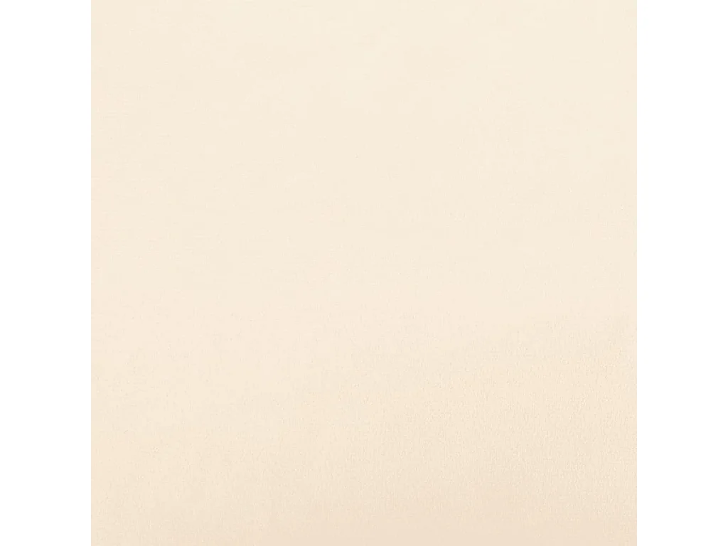 Slaapbank 2-zits met 2 kussens fluweel crèmekleurig