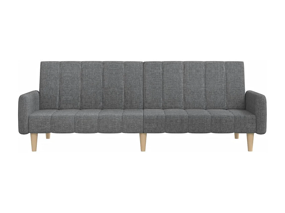 Sofá cama de 2 plazas tela gris claro