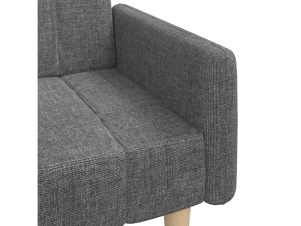 Sofá cama de 2 plazas tela gris claro