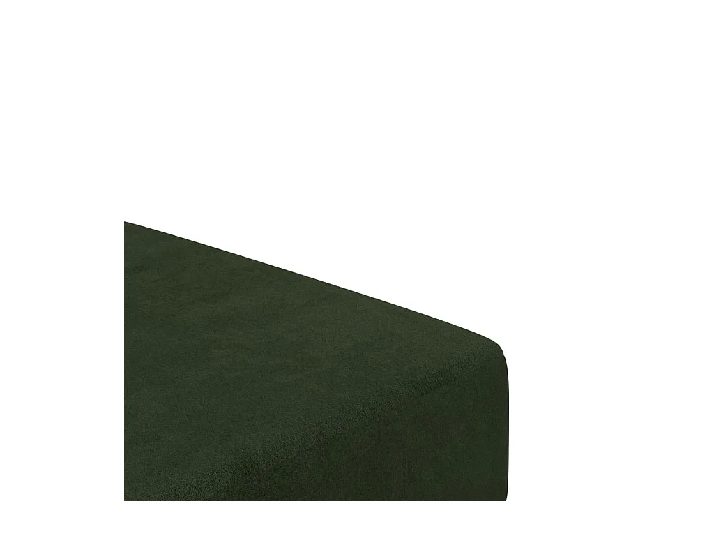 Canapé-lit à 2 places vert foncé velours