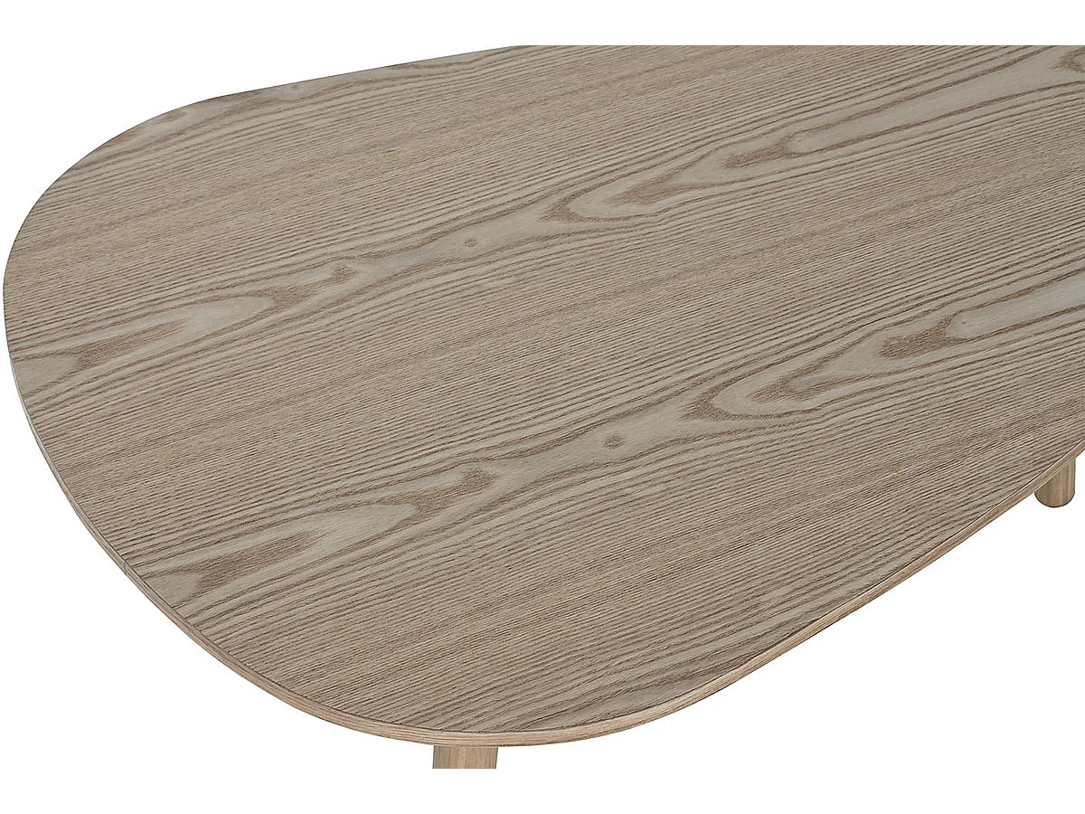 Table basse, table de salon en bois de pin coloris naturel - longueur 80 x profondeur 56 x Hauteur 33 cm