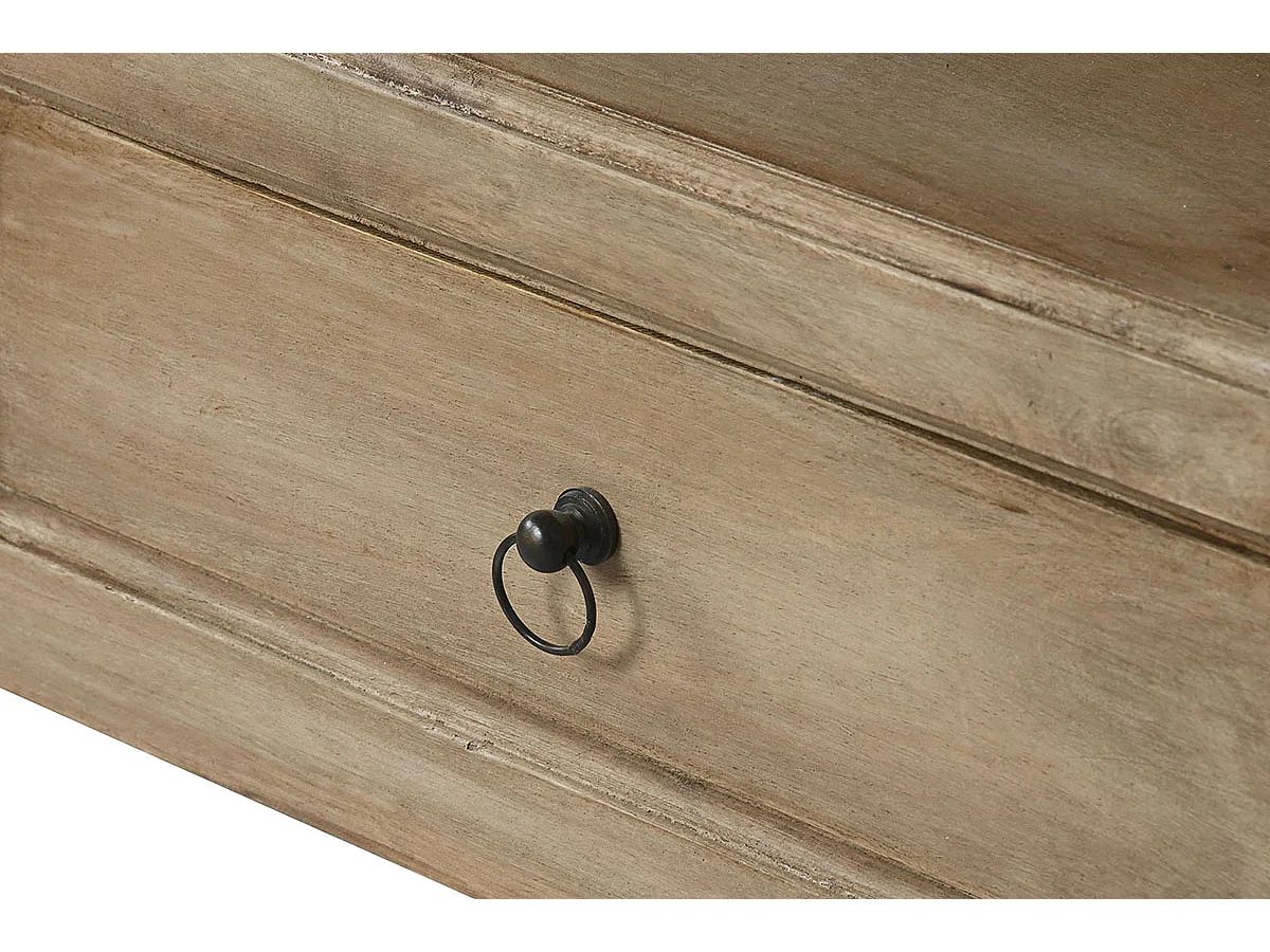 Table basse, table de salon en bois massif coloris naturel -  longueur 100 x profondeur 100 x Hauteur 45 cm