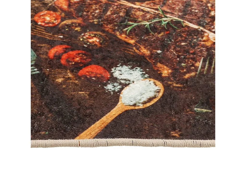 Alfombra de cocina lavable antideslizante multicolor 60x180 cm