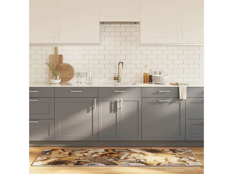Alfombra de cocina lavable antideslizante multicolor 60x180 cm