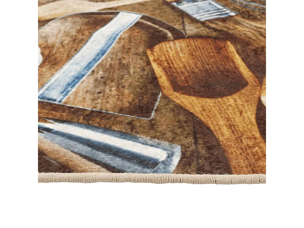 Alfombra de cocina lavable antideslizante multicolor 60x180 cm