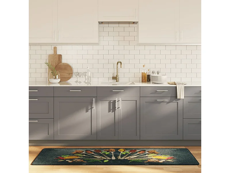 Alfombra de cocina lavable antideslizante multicolor 60x180 cm