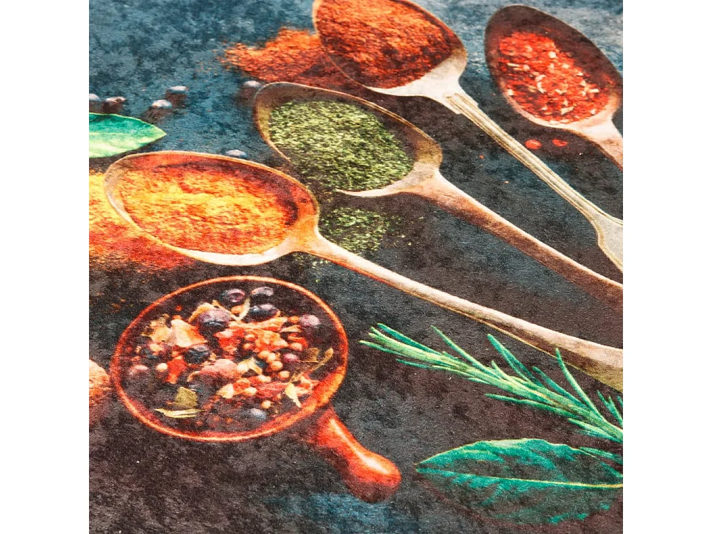 Alfombra de cocina lavable antideslizante multicolor 60x180 cm