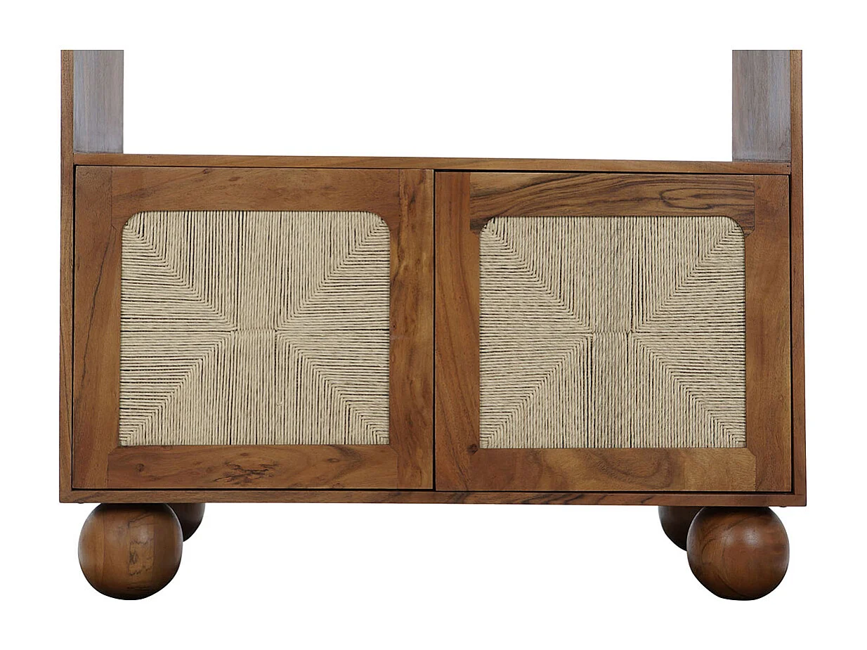 Etagère, bibliothèque en bois coloris naturel - longueur 90 x profondeur 40 x Hauteur 181 cm