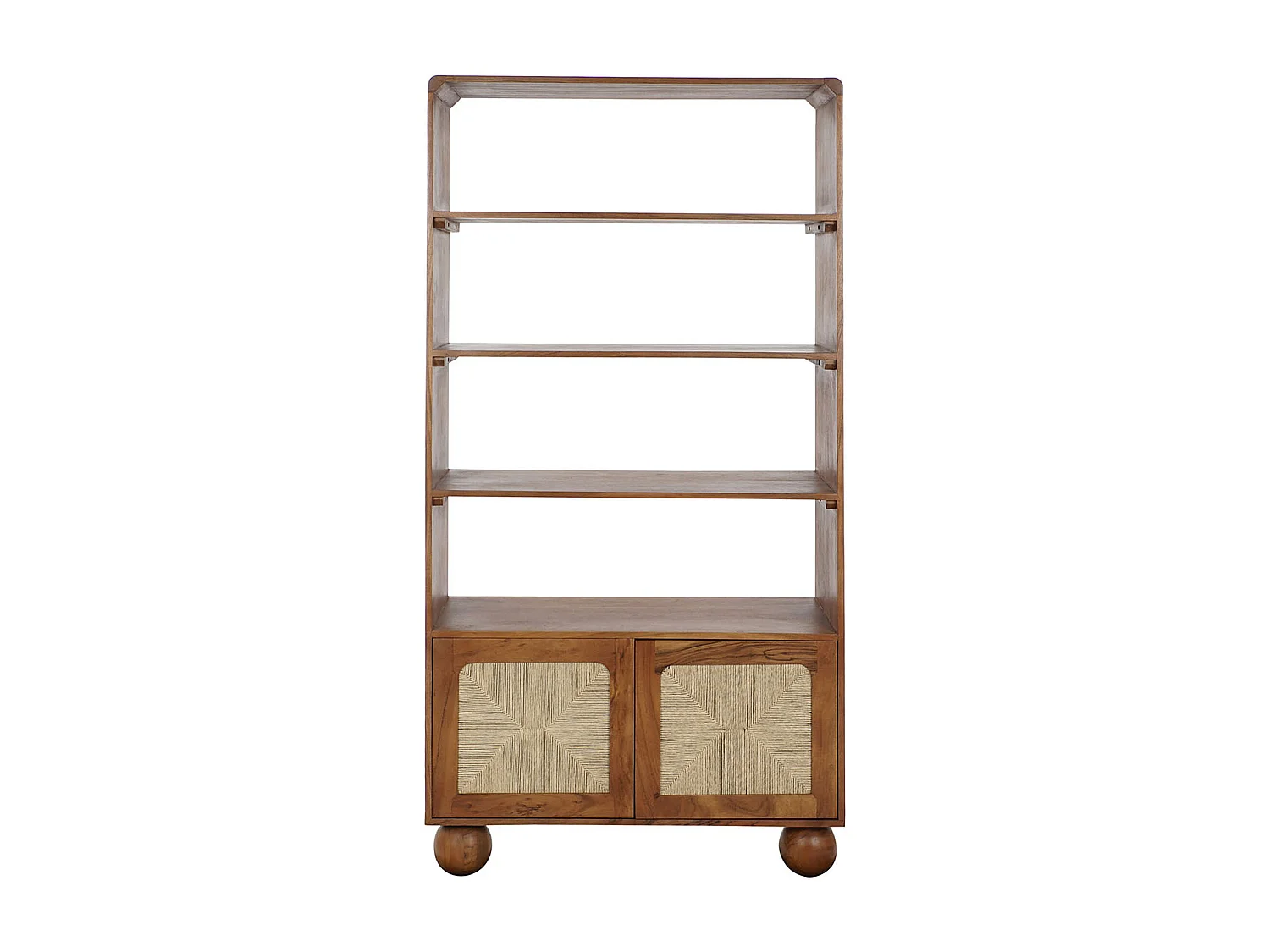 Etagère, bibliothèque en bois coloris naturel - longueur 90 x profondeur 40 x Hauteur 181 cm