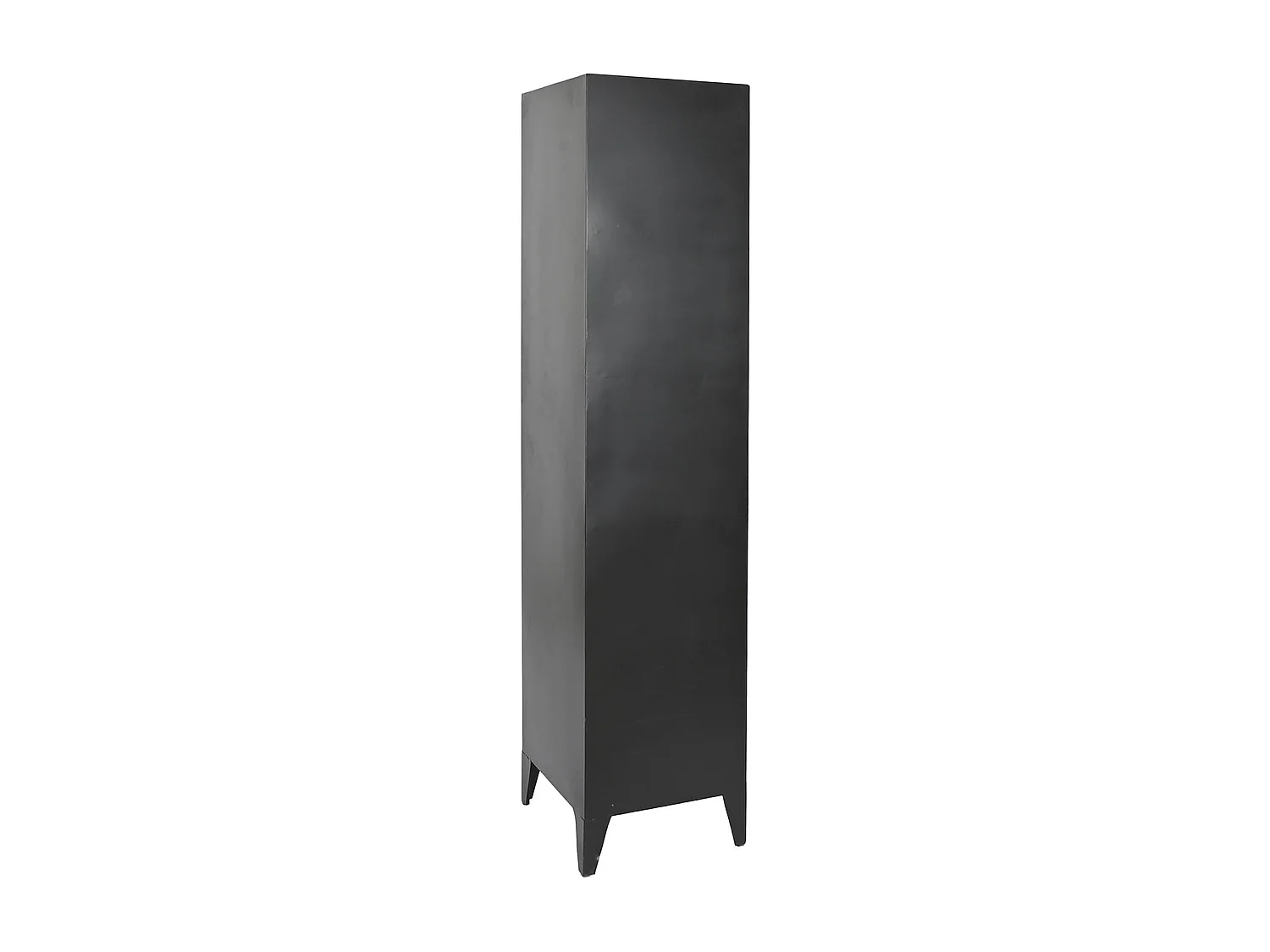 Etagère, meuble étagère en métal coloris noir - longueur 40 x profondeur 41 x Hauteur 180 cm