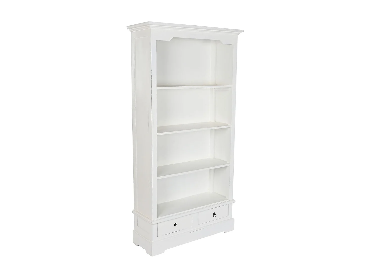 Etagère, meuble étagère en bois coloris blanc - longueur 97 x profondeur 34 x Hauteur 180 cm