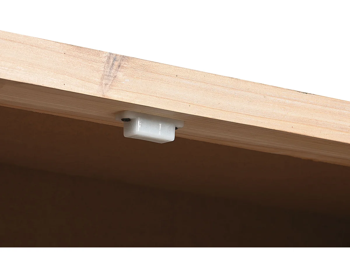 Etagère, meuble étagère en bois coloris naturel - longueur 100 x profondeur 40 x Hauteur 175  cm