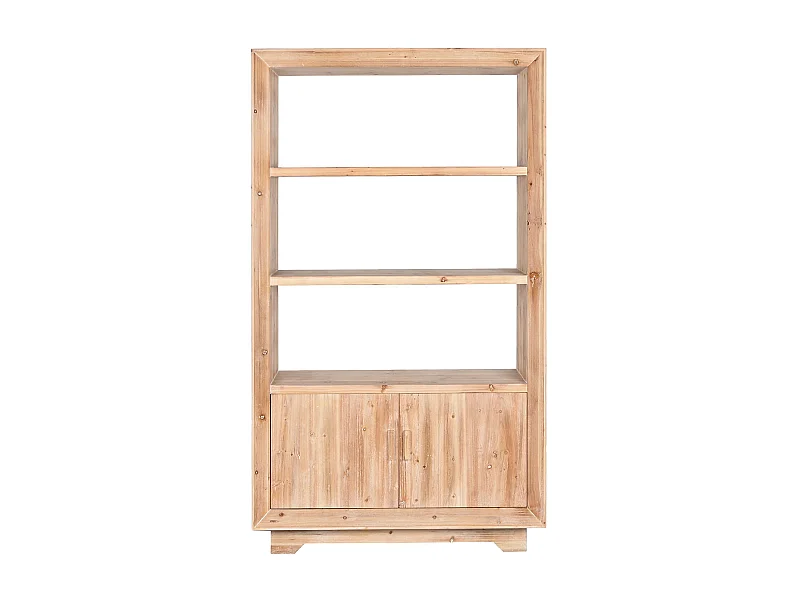 Etagère, meuble étagère en bois coloris naturel - longueur 100 x profondeur 40 x Hauteur 175  cm