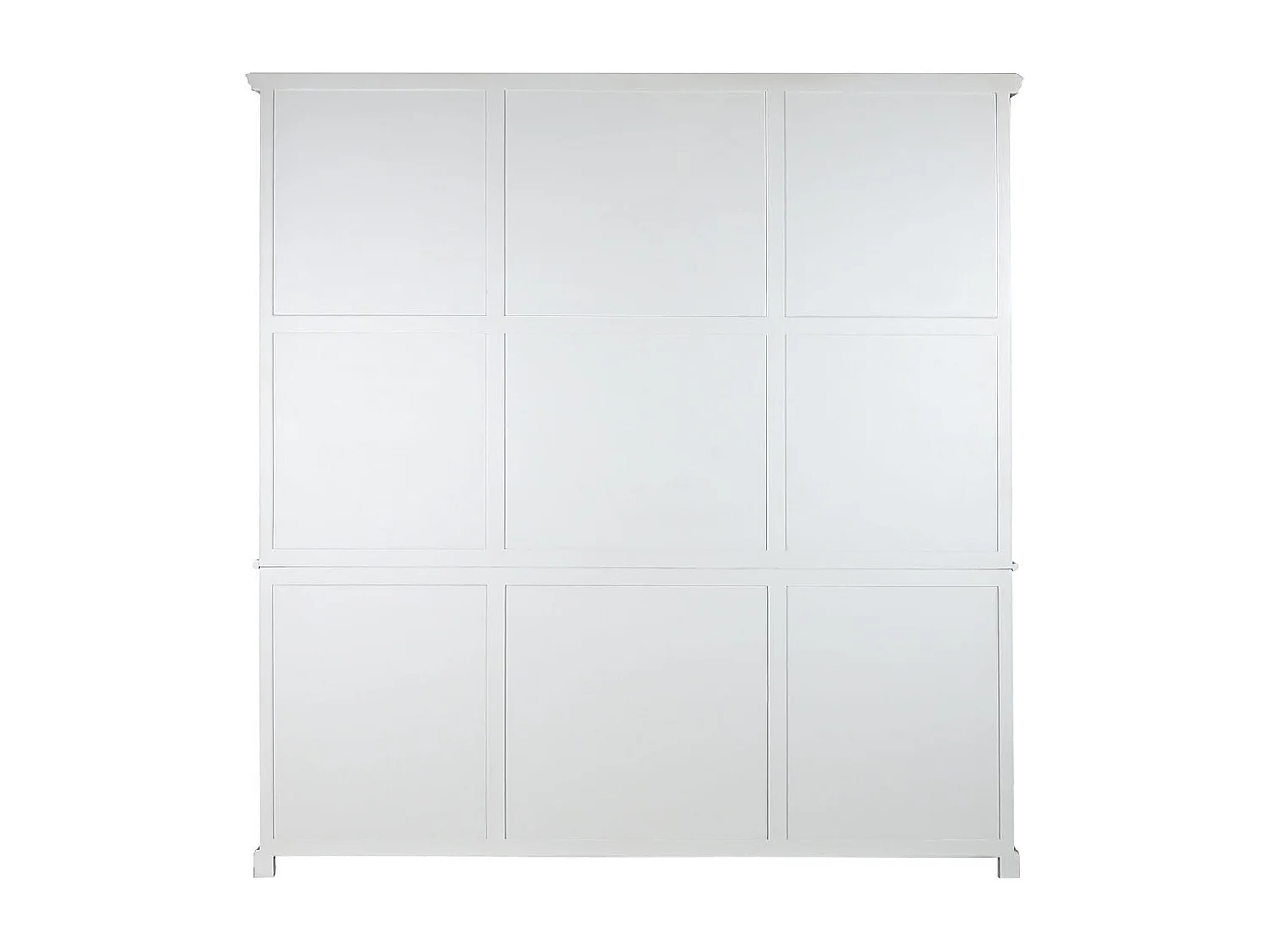 Bibliothèque, étagère en bois de manguier coloris naturel, gris - longueur 220 x profondeur 45 x Hauteur 230 cm