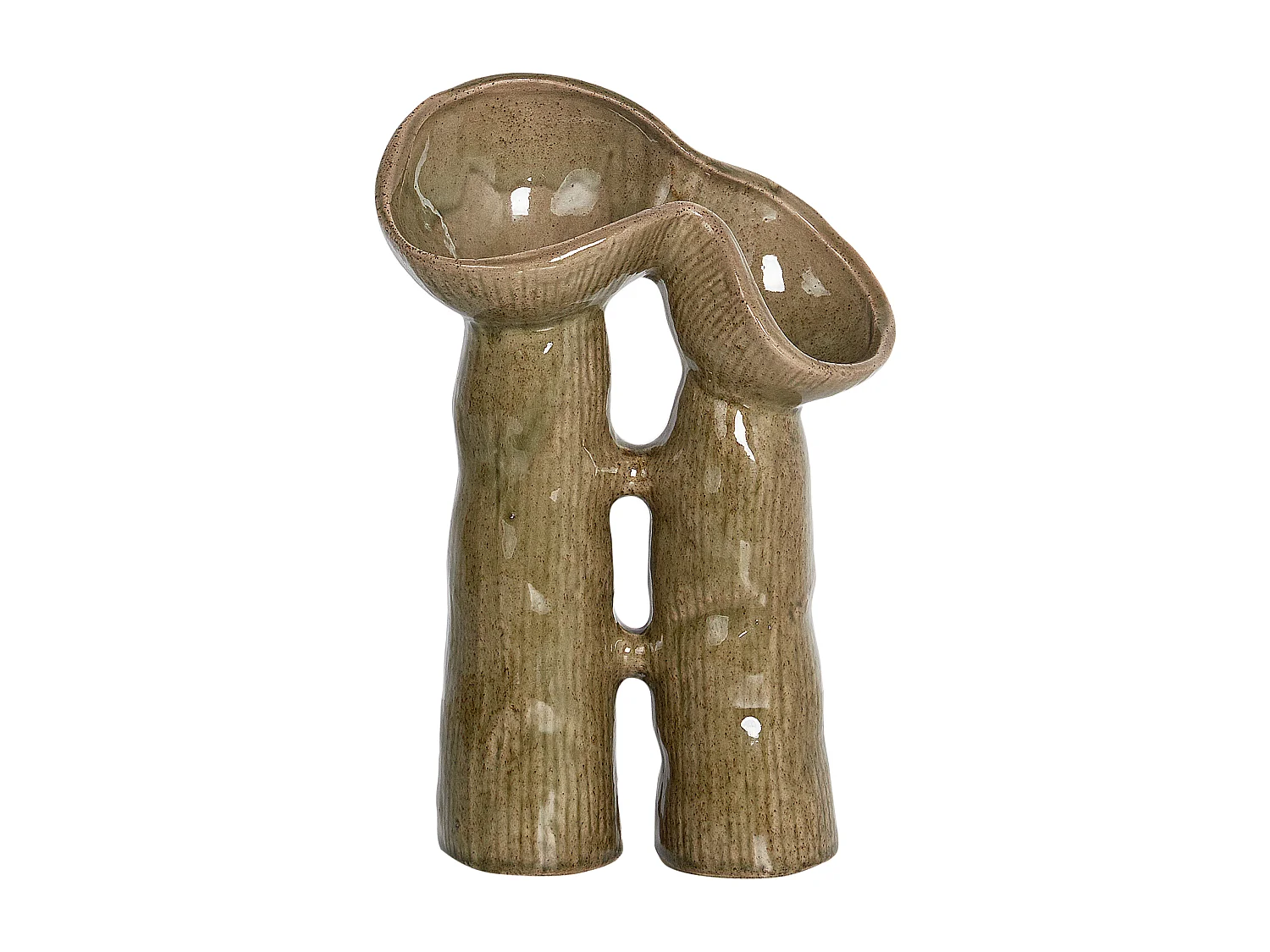 Vaso da fiori WATERPOPPY Gres porcellanato 28 cm Verde