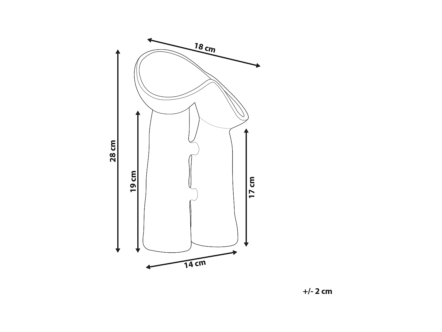 Jarrón para flores WATERPOPPY Gres 28 cm Verde