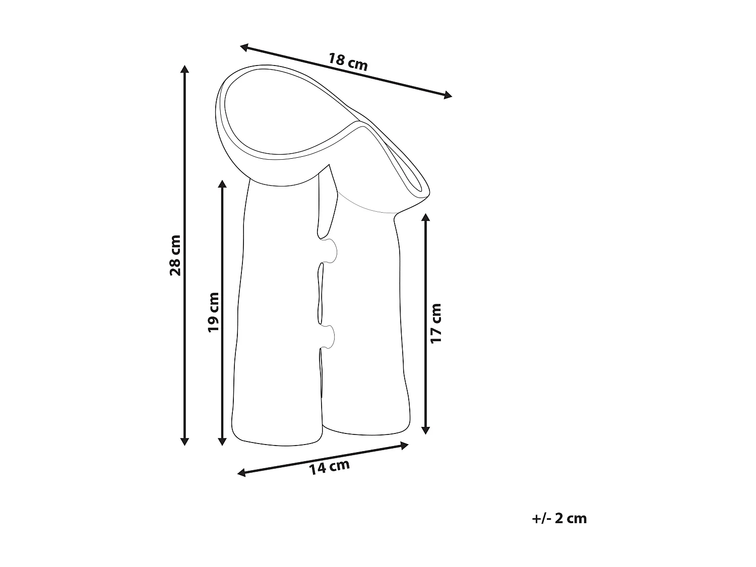 Vase à fleurs WATERPOPPY Grès 28 cm Vert