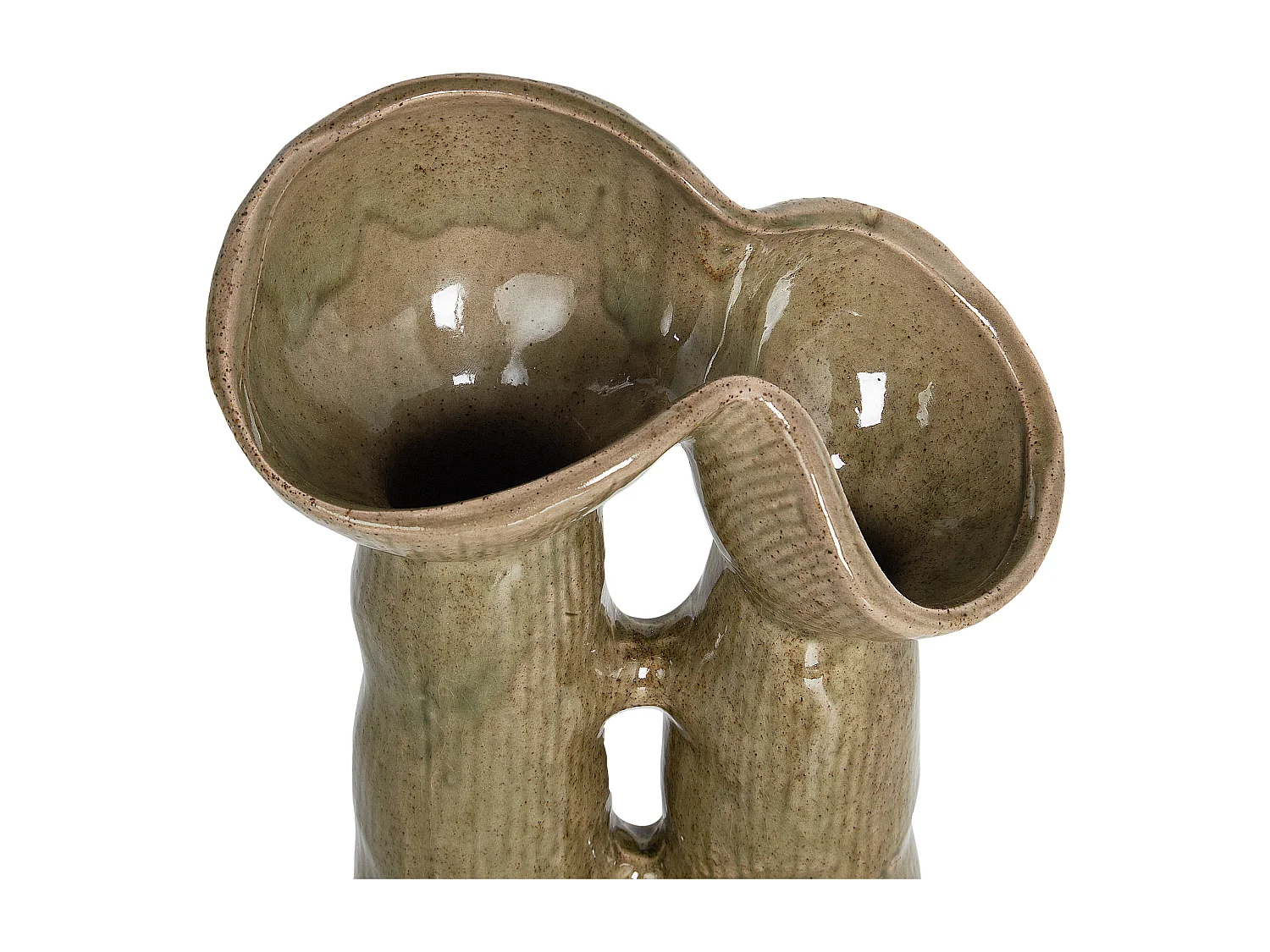 Vase à fleurs WATERPOPPY Grès 28 cm Vert