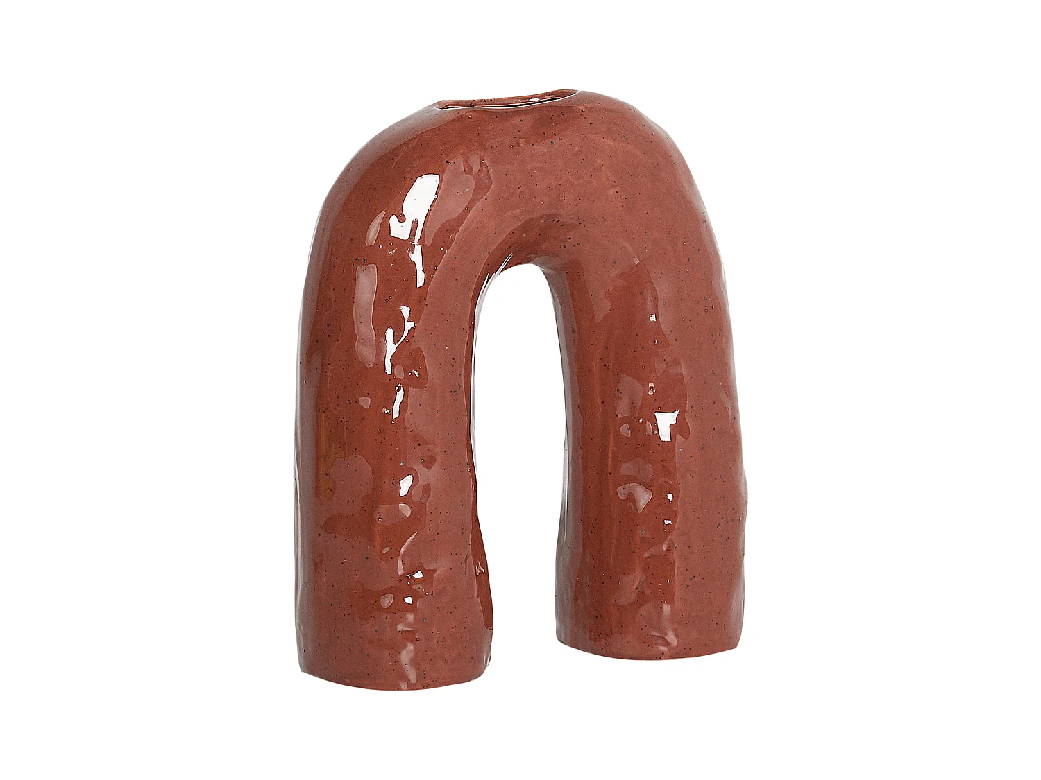 Vase à fleurs PERCH Grès 29 cm Marron