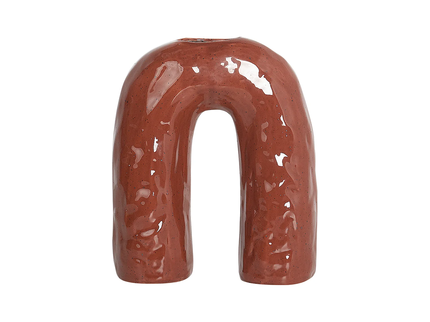 Jarro de flores PERCH Grés 29 cm Castanho