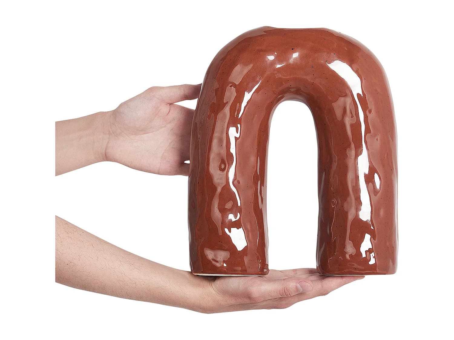 Blumenvase PERCH Steinzeug 29 cm Braun