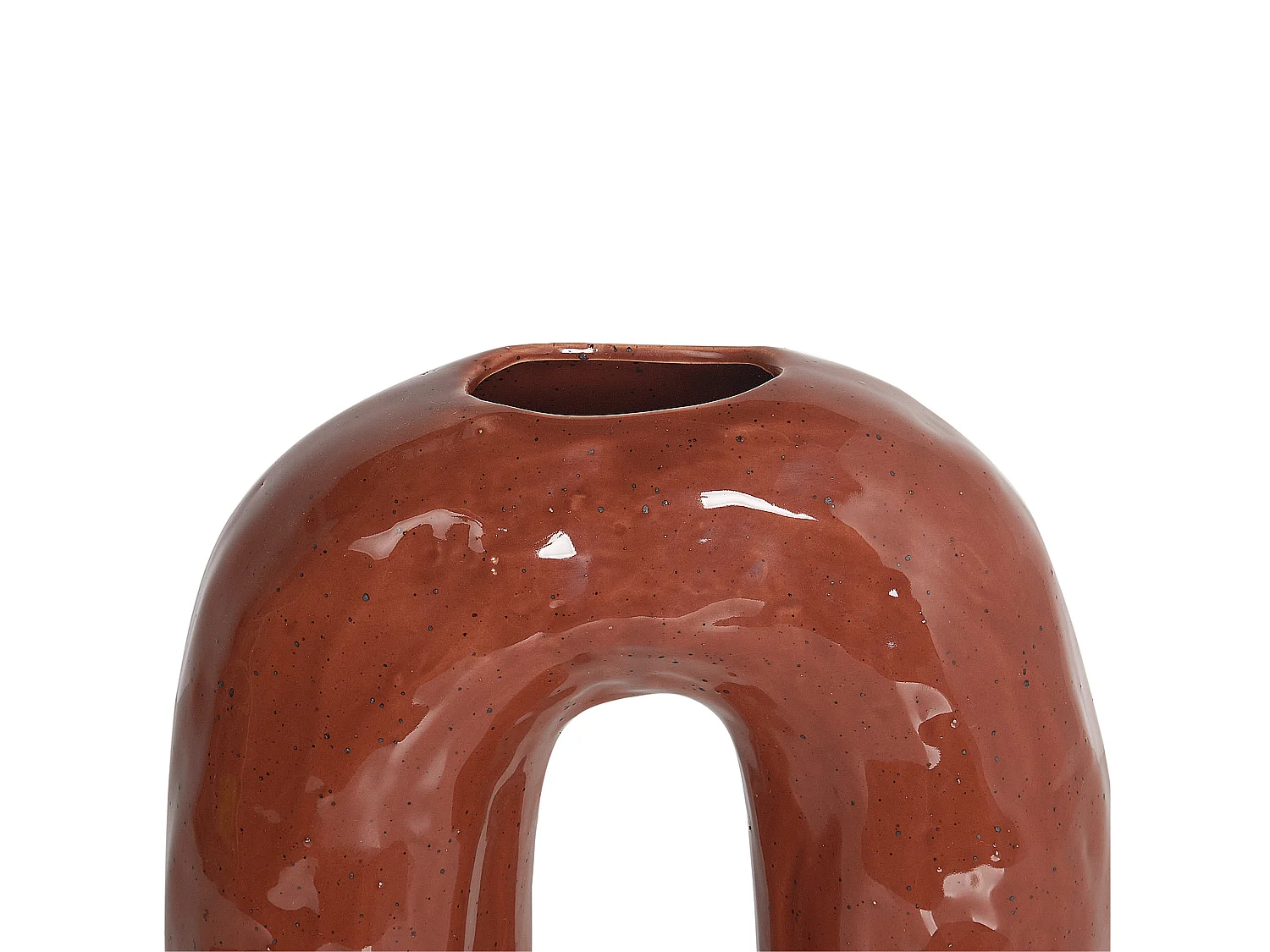 Blumenvase PERCH Steinzeug 29 cm Braun