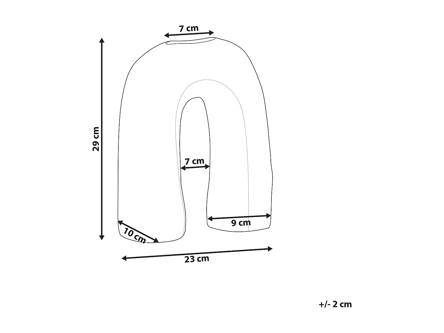 Jarrón para flores PERCH Gres 29 cm Marrón