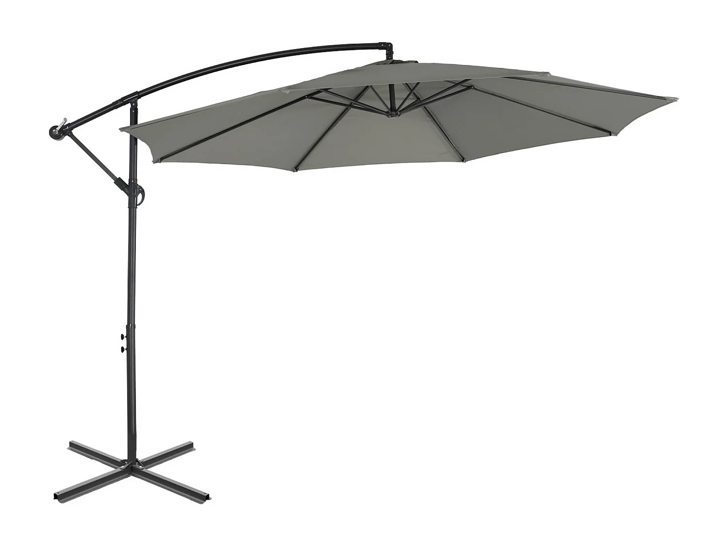 Parasol redondo 3m verde kaki