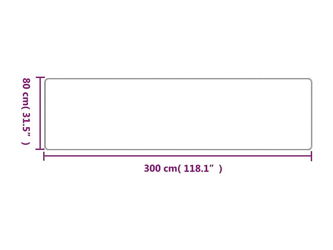 Tapete/passadeira 80x300 cm aspeto sisal cinzento-acastanhado