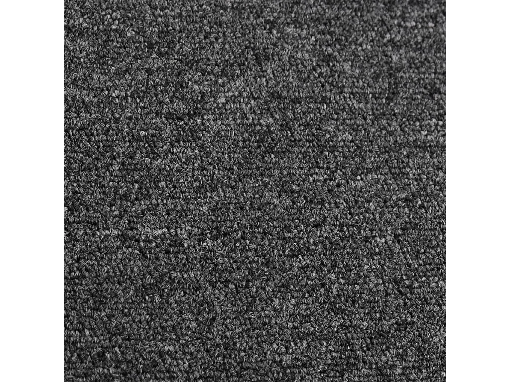 Alfombra de pasillo gris antracita 50x150 cm