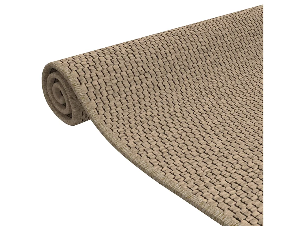 Tapis de couloir aspect sisal sable 50x150 cm